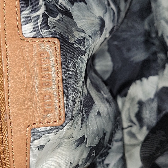 Ted Baker Tan and Black Leather Crossbody Handbag - Picture 15 of 15